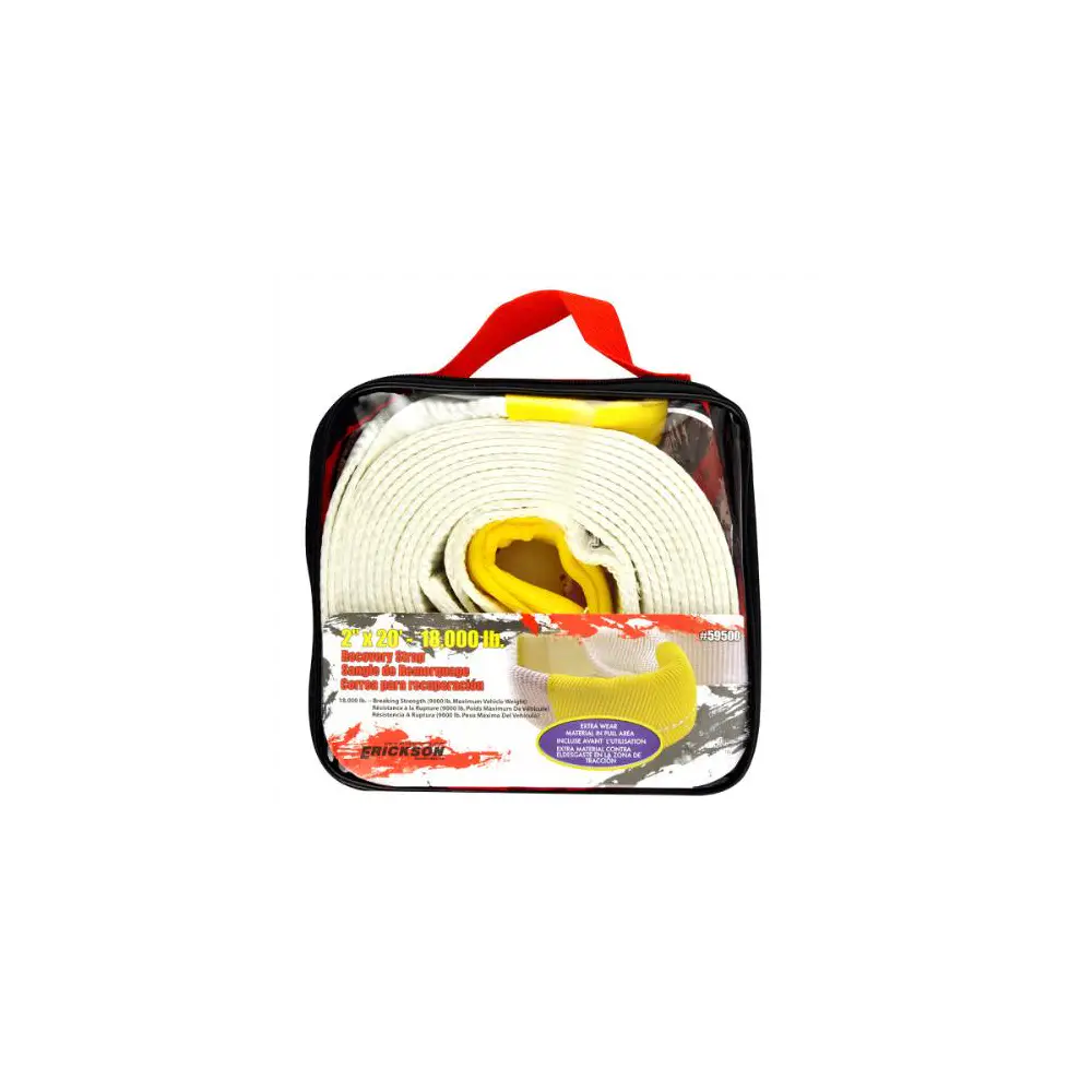 18,000lb Recovery Strap Bulk w/ Carry Bag - ERI59500